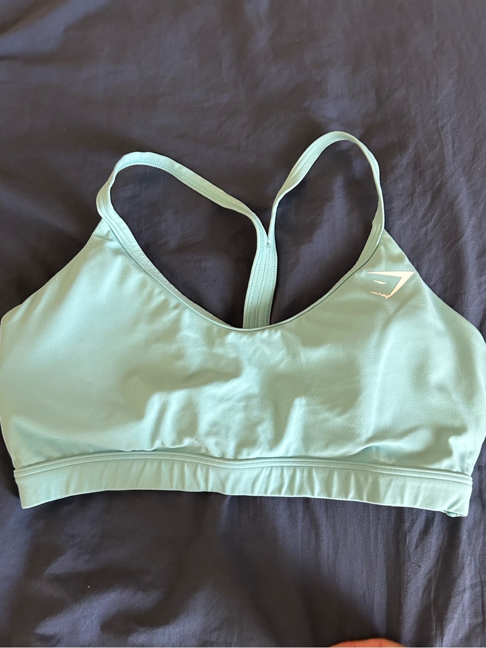 Gymshark Light Blue Racerback Y strap Sports Bra